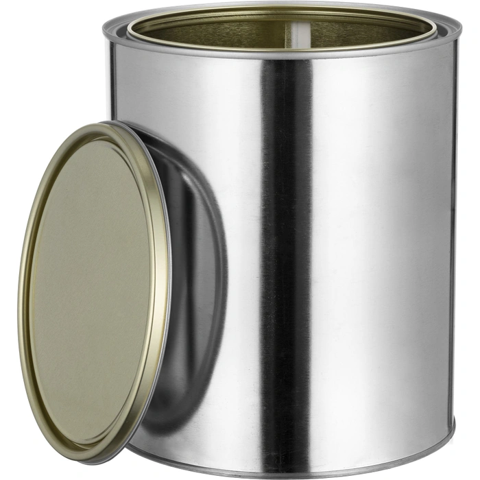 Gold Lined Gallon Can with Lid & Bail