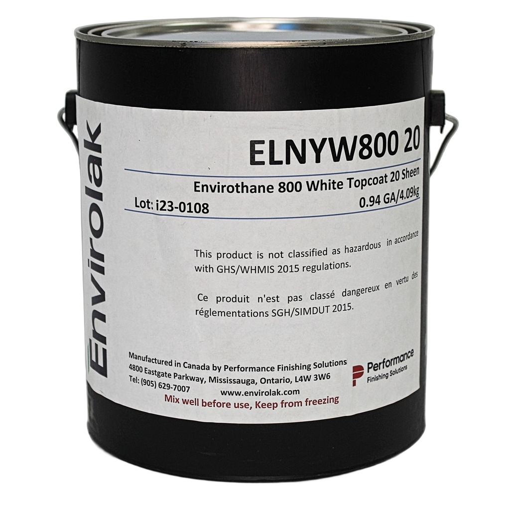 Envirothane 800 White Topcoat, 20 Sheen