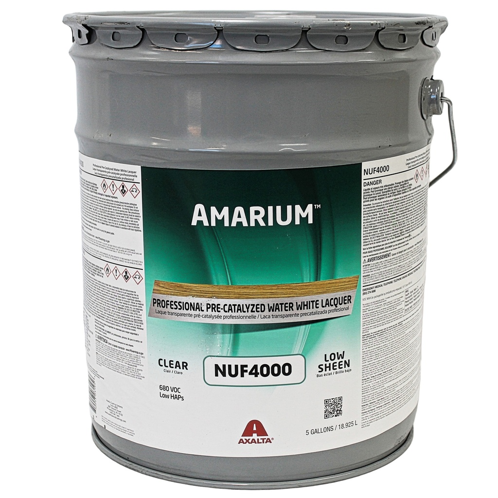 Amarium Pre-Catalyzed Self-Seal Water White Lacquer - Low Sheen