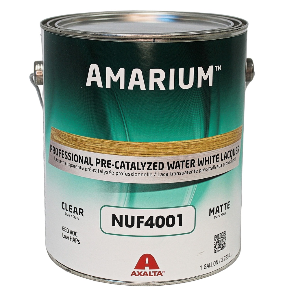 Amarium Pre-Catalyzed Self Seal Water White Lacquer-Matte