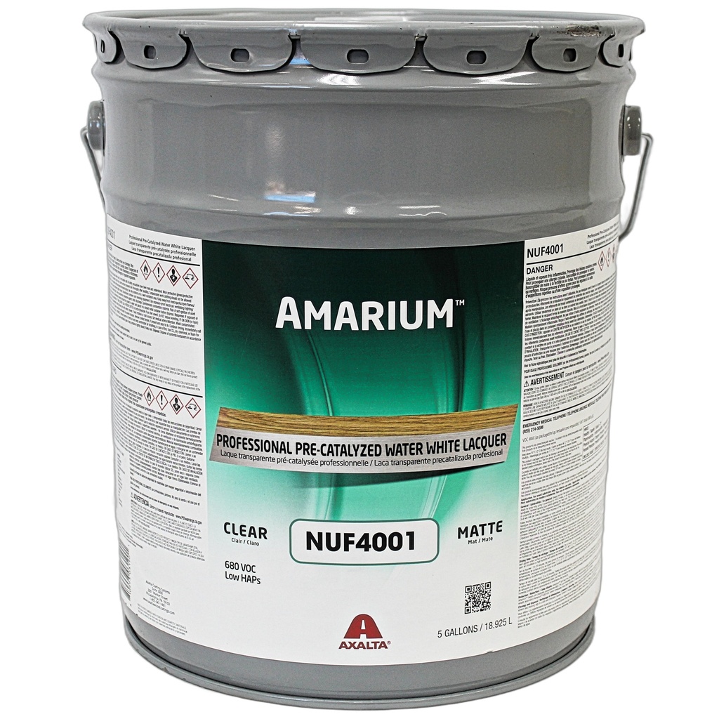 Amarium Pre-Catalyzed Self Seal Water White Lacquer-Matte