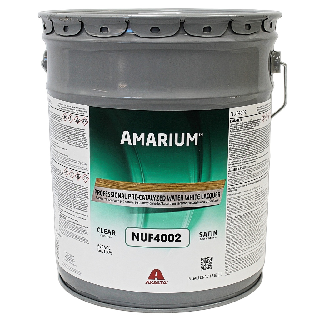 Amarium Pre-Catalyzed Self Seal Water White Lacquer-Satin