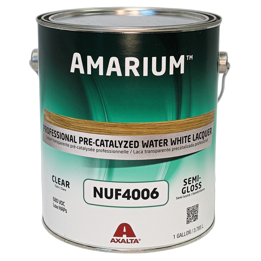 Amarium Pre-Catalyzed Self Seal Water White Lacquer-Semi Gloss