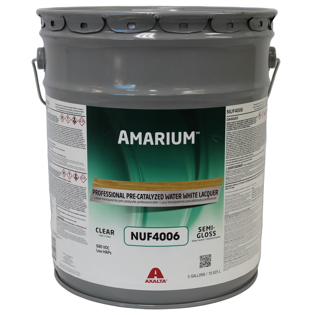 Amarium Pre-Catalyzed Self Seal Water White Lacquer-Semi Gloss
