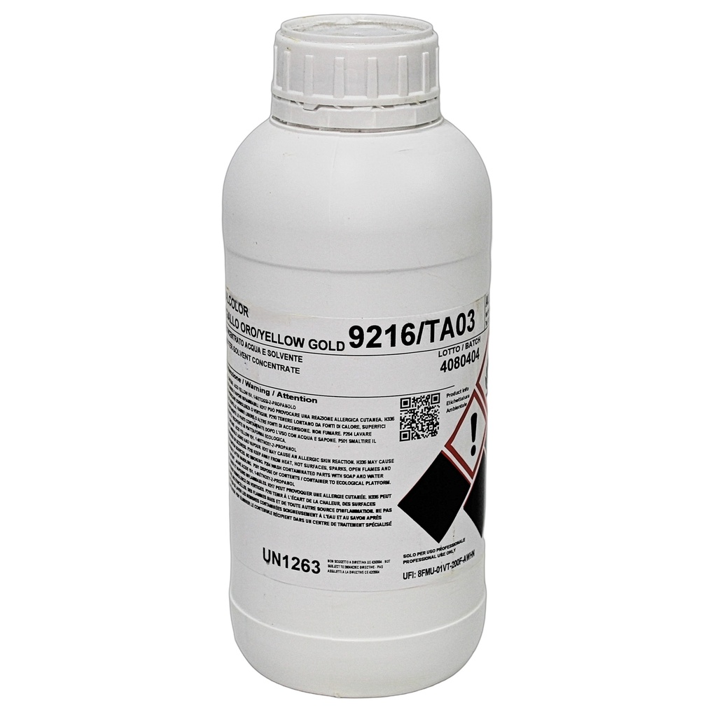 Alcolor Gold Yellow Water/Solvent Concentrate