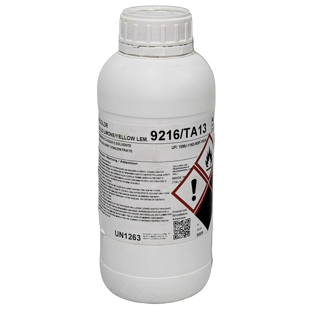 Alcolor Lemon Yellow Water/Solvent Concentrate 