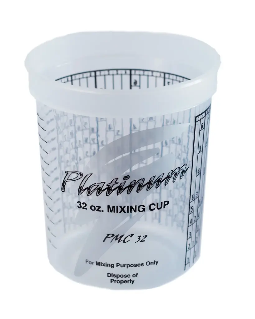 1 Quart Platinum Mixing Cups-PPG Ratios