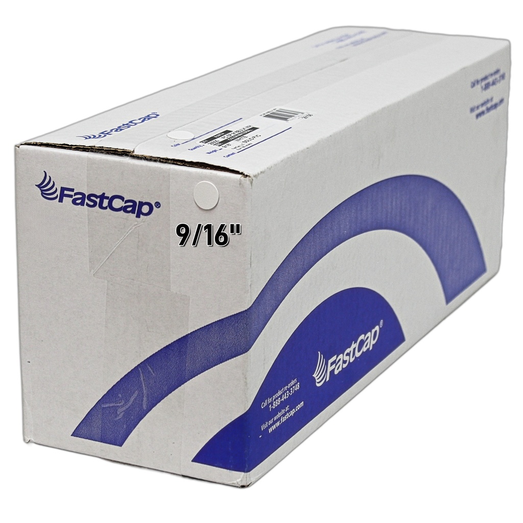 9/16" White PVC Screw Cover Caps w/ Adhesive(Bulk Box/500 Sheets)