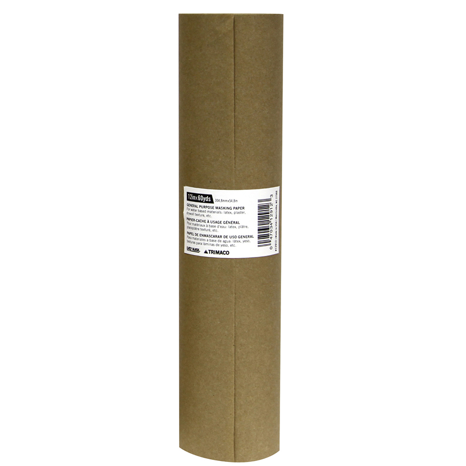 General Purpose Masking Paper 12"x180' Trimaco, Brown