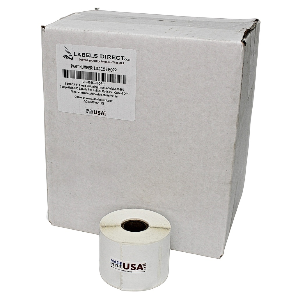 Dymo X-Pert Labels 2-5/16"x4", White, Weatherproof Film 