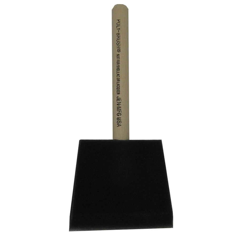 Foam/Poly-Brush, 3", Angled Cut Sash Paint Brush
