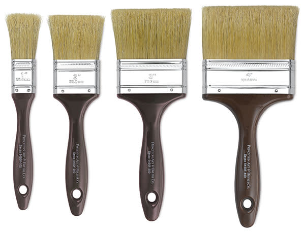 Princeton 3" Gesso Brush, Short Handle, Natural Bristle Sz3