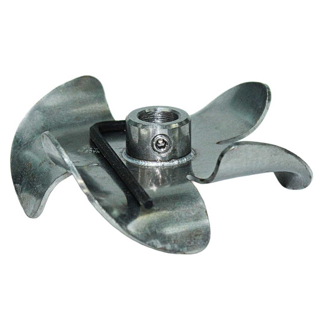 Fawcett Impeller-High Pitch 3"x3/8" Bore-Stainless Steel