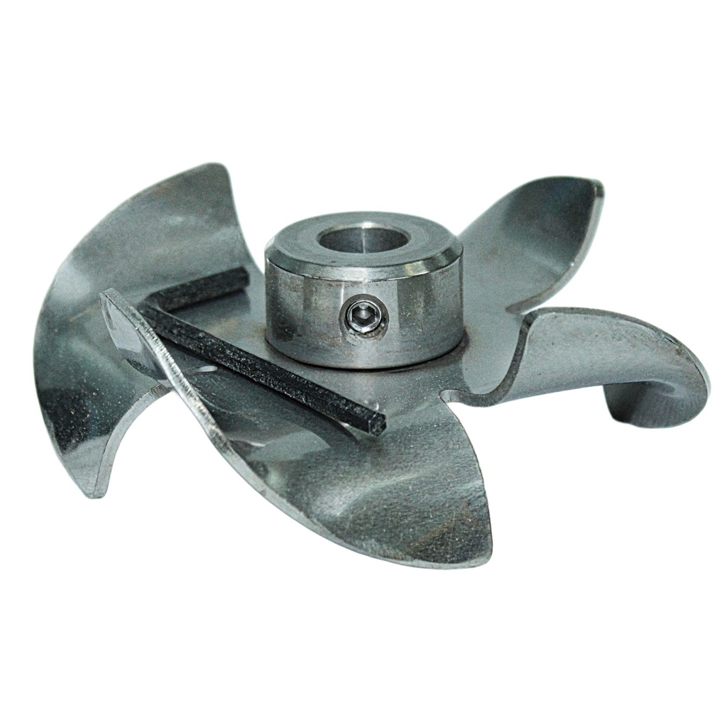 Fawcett Impeller-High Pitch 4"x1/2" Bore-Stainless Steel