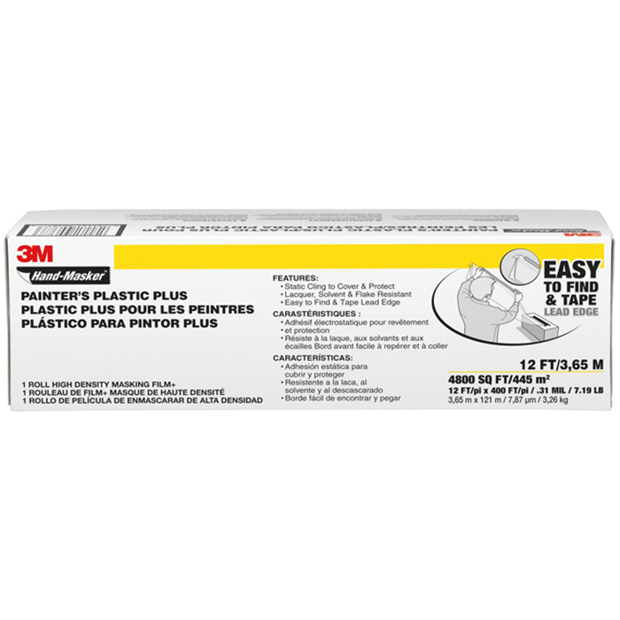 Painter's Plastic Plus 12'x400' .35 Mil Hand-Masker High Density