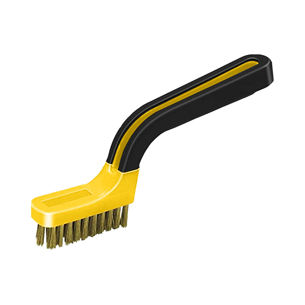 Narrow Brass Stripper Brush, Soft Grip 3/4" x 7"
