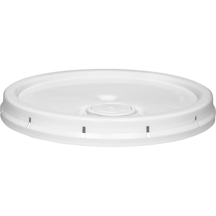 White HDPE Round Lid w/APC Flex Spout, For 5 Gallon Pails