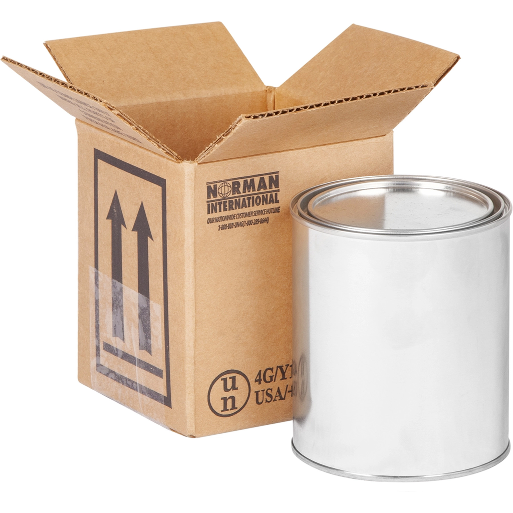 Shipping Box, 1 Quart Paint Can Hazmat UN 4G, 275#