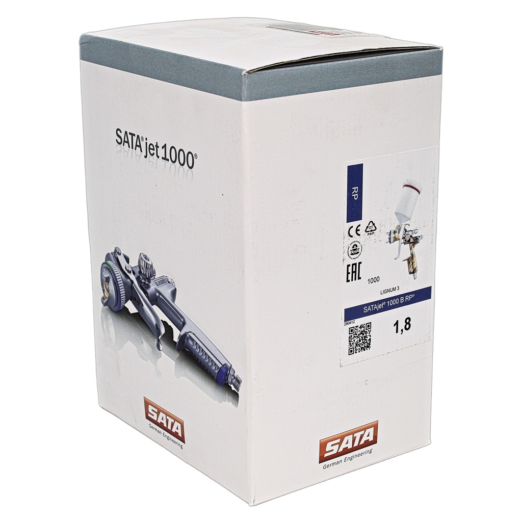Satajet 1000 B RP 1.8 Tip Lignum 3, w/ 0.6 L Plastic Cup