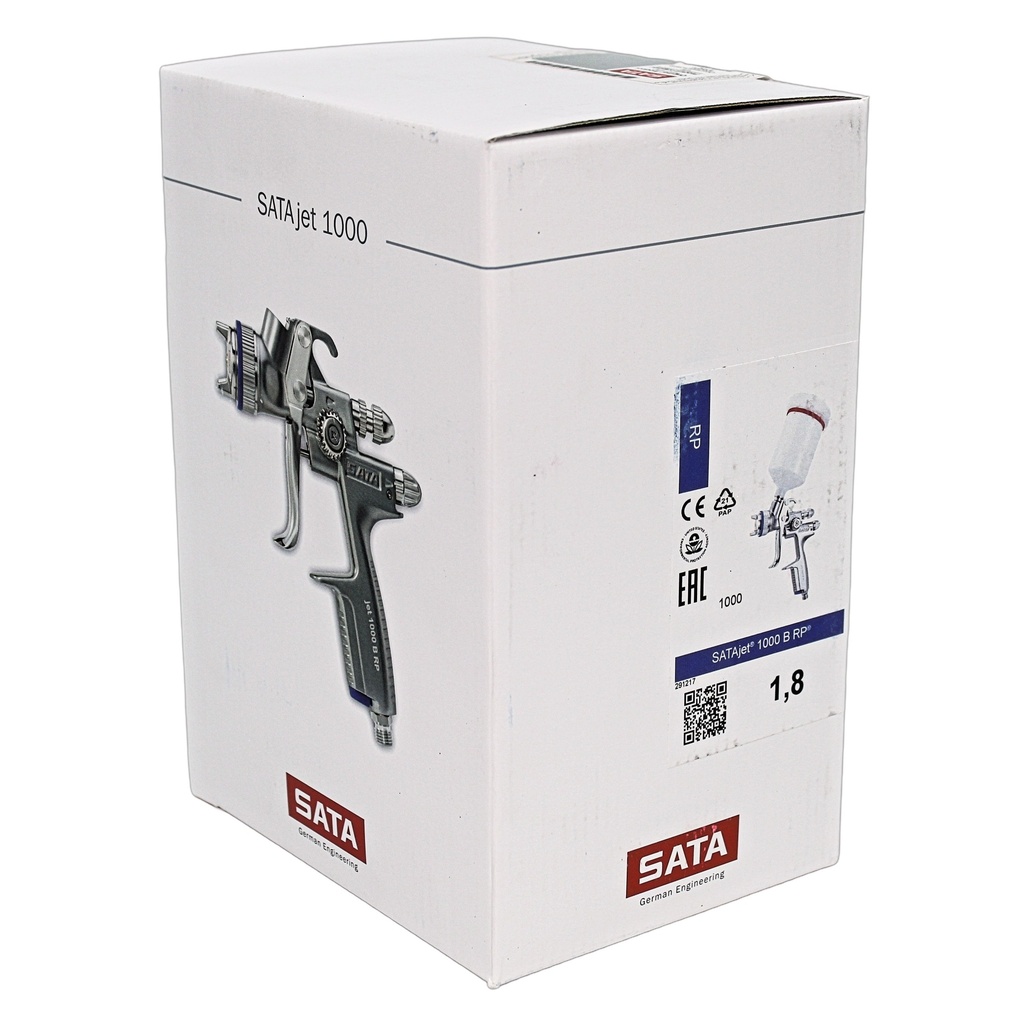 Satajet 1000 B RP 1.8 Tip, w/ 0.6 L Plastic Cup 