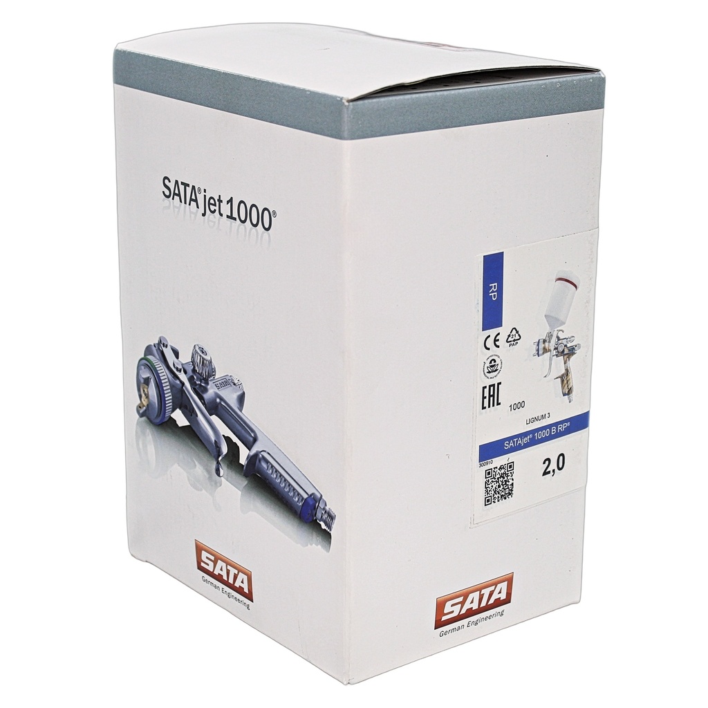 Satajet 1000 B RP 2.0 Tip Lignum 3, w/ 0.6 L Plastic Cup 