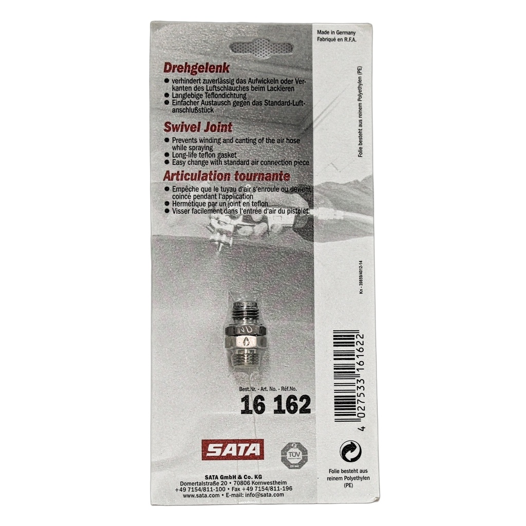 Sata Swivel (for Air Inlet), 1/4" BSP