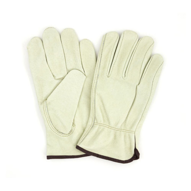 Cow Grain Leather Drivers Gloves, Medium