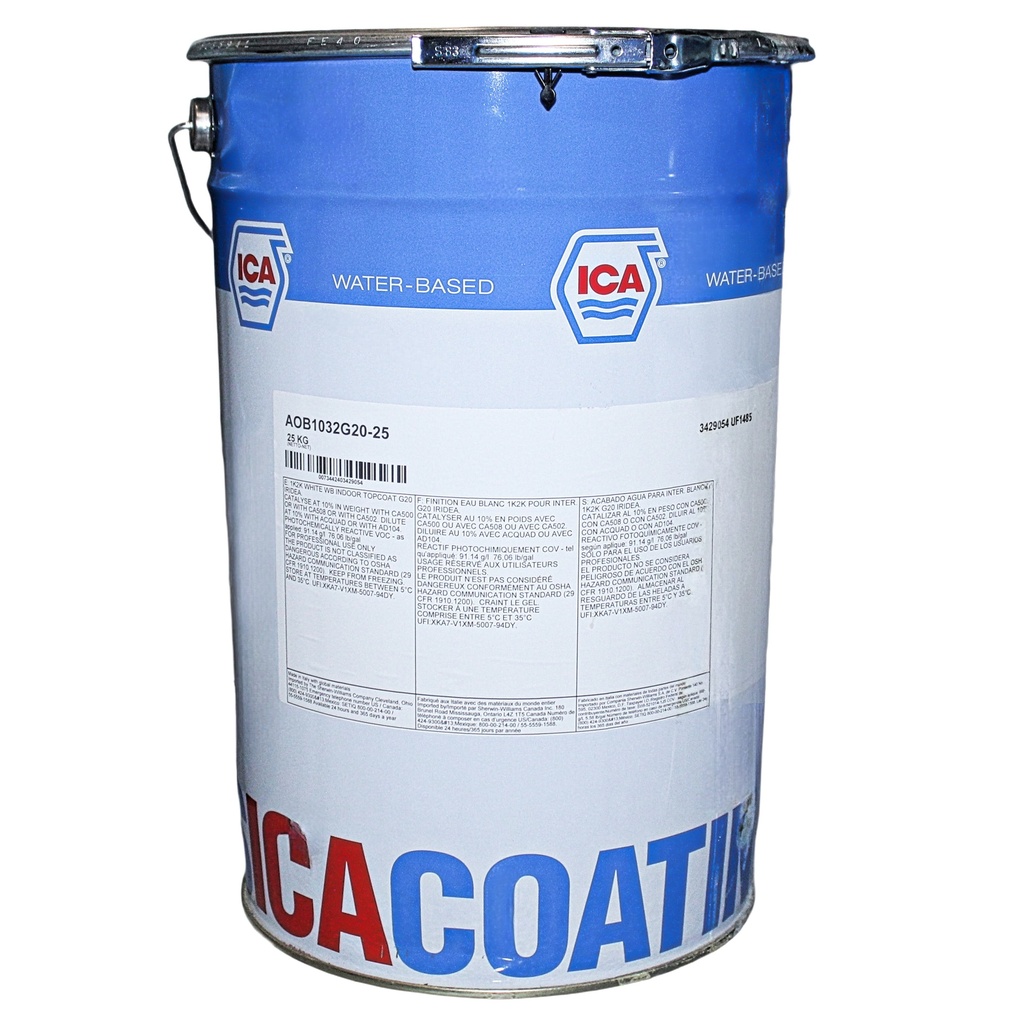 WB WHITE 1/2K TOP COAT - 20 SHEEN