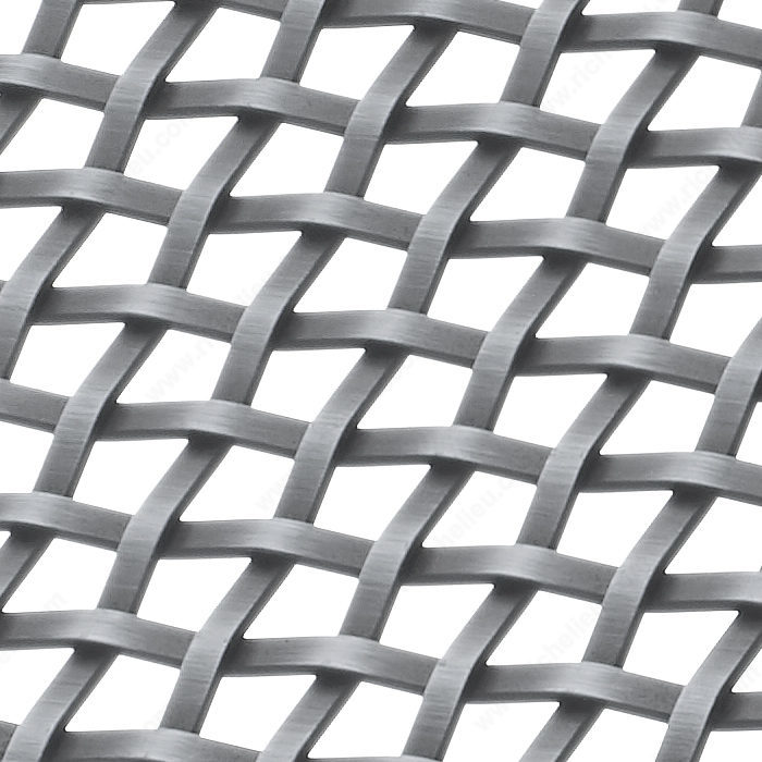 Decorative Wire Mesh-Model C, Pewter, 36"w X 48"h