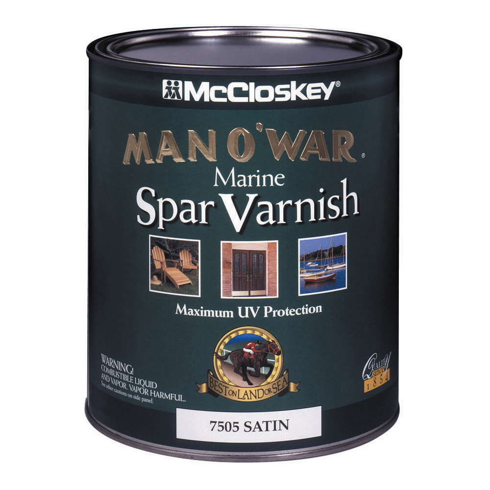 McCloskey Clear Man O'war Marine Spar Varnish, Satin