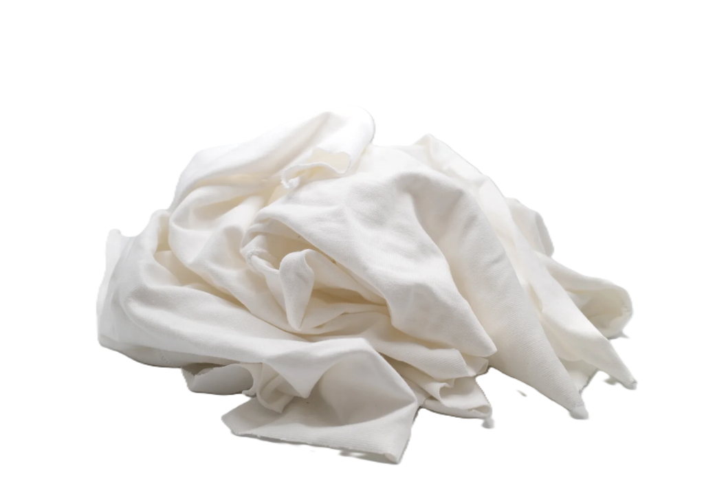 Rags, New White Knit (Pressure Box/25 Lbs)
