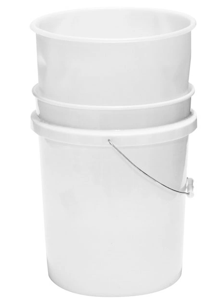 5 Gal Plastic Pail Liner, HDPE 15 mil