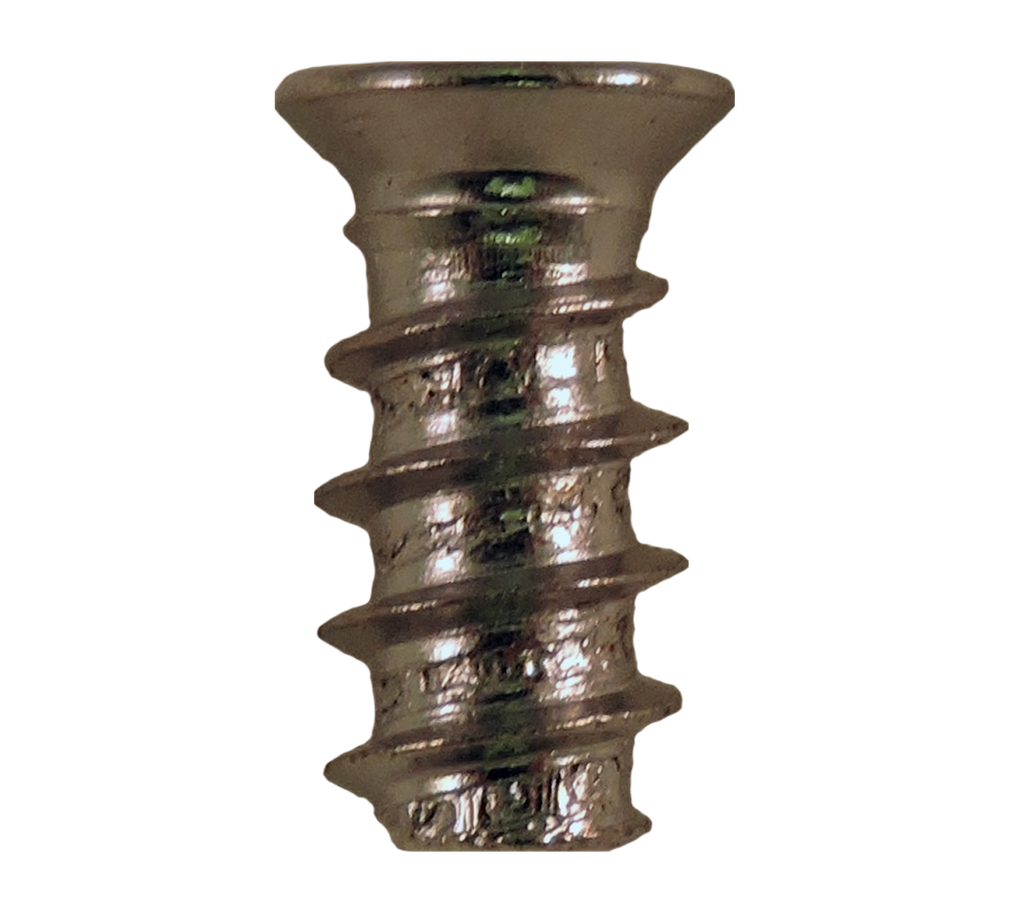 M6.3-11x13MM Square Flat Head Euro Screws Type B SMS Thread Nickel Plated