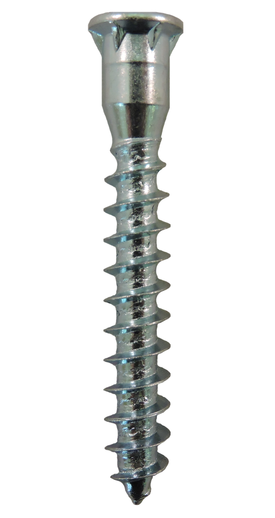 M7.0x50MM Pozi Flat Head Confirmat With Nibs Coarse Thread Sharp Point Zinc Plated Screws