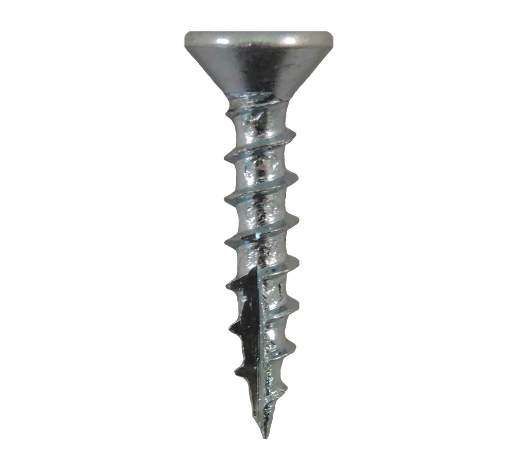 #6-13x3/4" Square Flat Head Coarse Thread Type 17 Zinc Plated Screws
