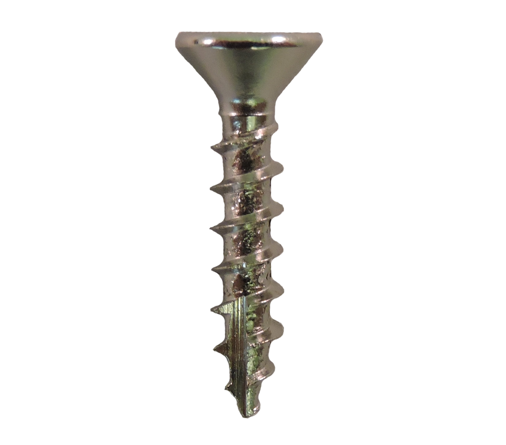 #6-13x5/8" Square Flat Head Coarse Thread Type 17 Nickel Plated Screws