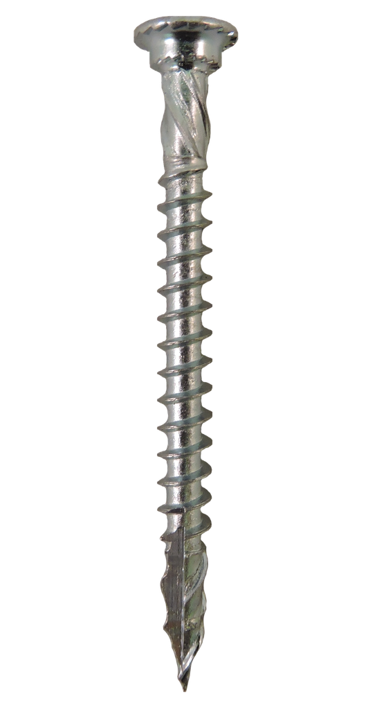#8-11x2" Square Funnel Head Spiral T17S Point Zinc Plated Screws