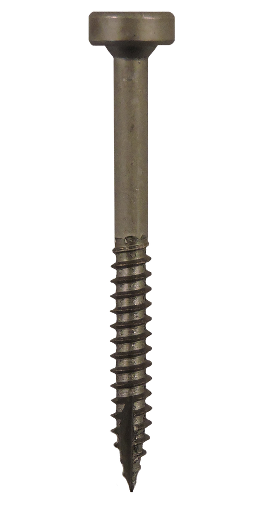 #6-20x1 1/2" Square Modified Pan Head, Fine Thread, Type 17 Point, Plain Steel Finish Screws