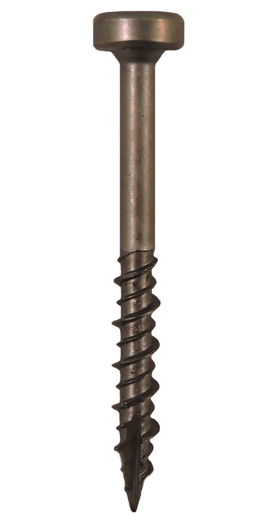 #7-15x1 1/2" Square Modified Pan Head, Hi-Low Thread, Type 17 Point, Plain Steel Finish Screws