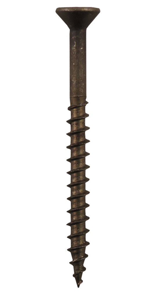 #8-11x1 1/4" Square/Phillips Flat Head Coarse Thread Plain Steel Screws