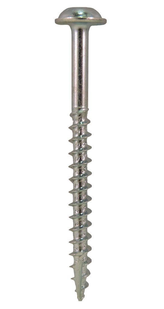 #8-11x1 1/4" Square Round Washer Head Coarse Thread Type 17 Zinc Plated Screws