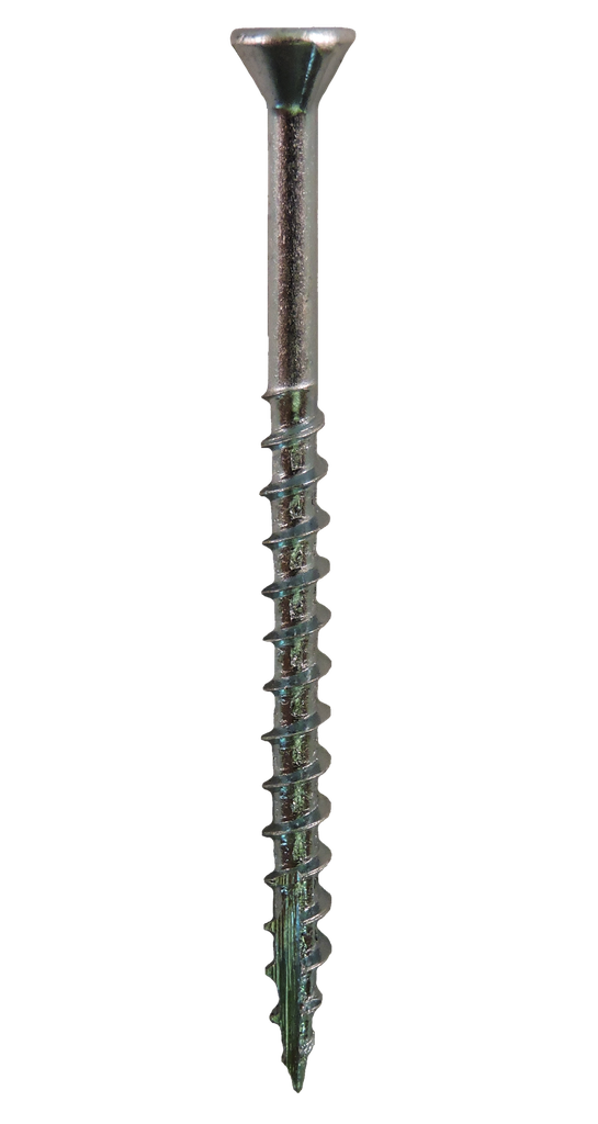 #8-11x1-1/4 Torx Flat Head With Nibs under Head Coarse Thread Type 17 Zinc Plated ScrewsIncludes:1 Free T20 Torx Bit