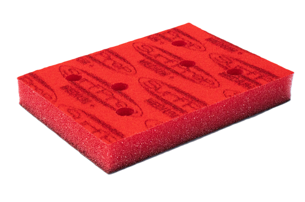 SurfPrep 3"x4"x5mm w/ 6 Holes ProFoam Abrasive Medium
