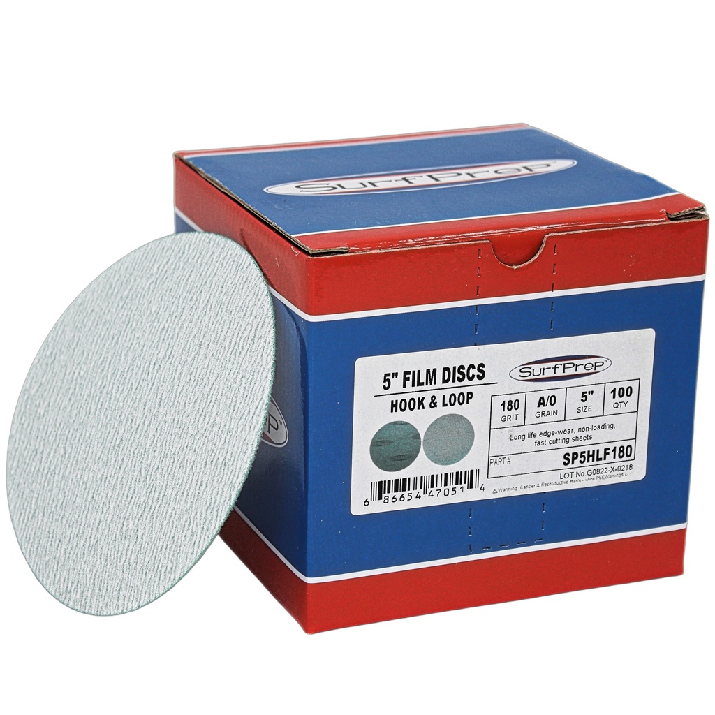 SurfPrep 5" Hook & Loop Film Disc 80 Grit