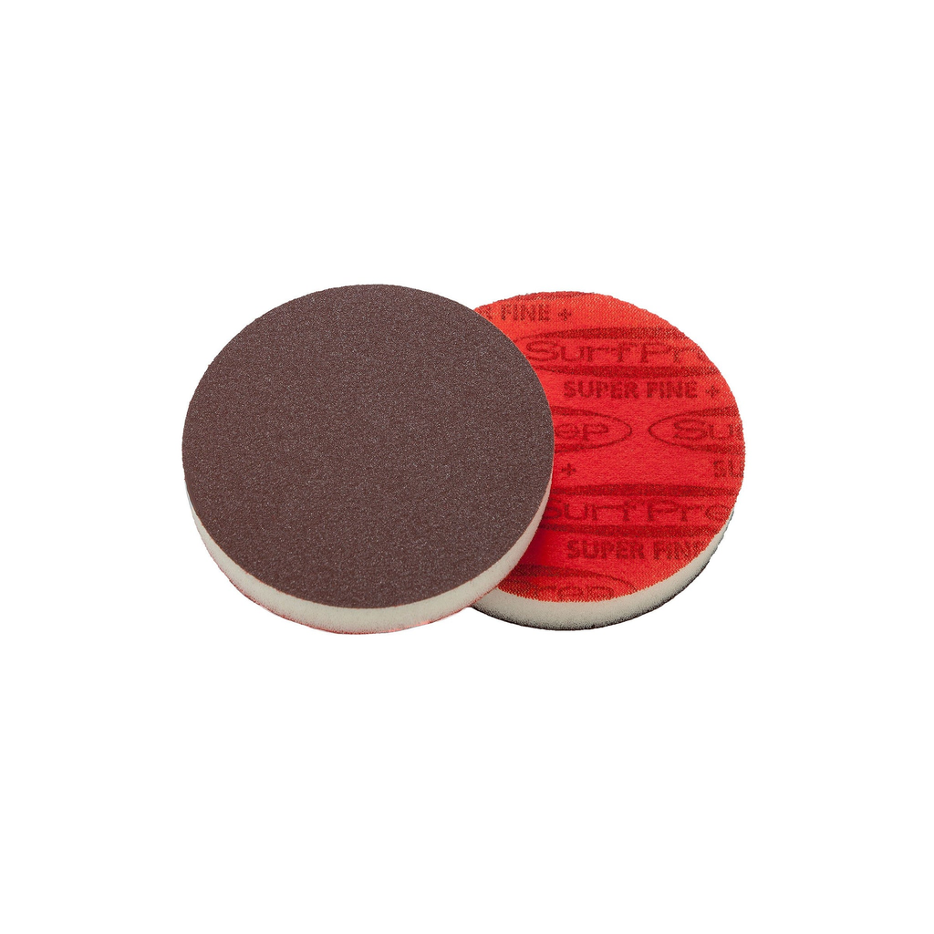 SurfPrep 3-2/3"x7"x5mm Premium Red A/O Foam Abrasive Disc 120/Medium