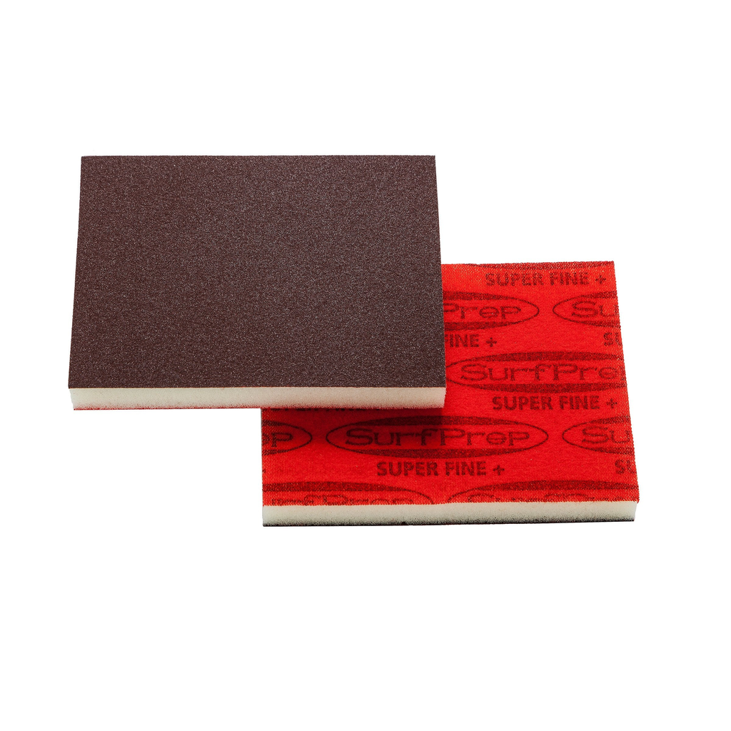SurfPrep 3-2/3"x7"x1/2" Premium Red A/O Foam Abrasive Disc 450/Super Fine