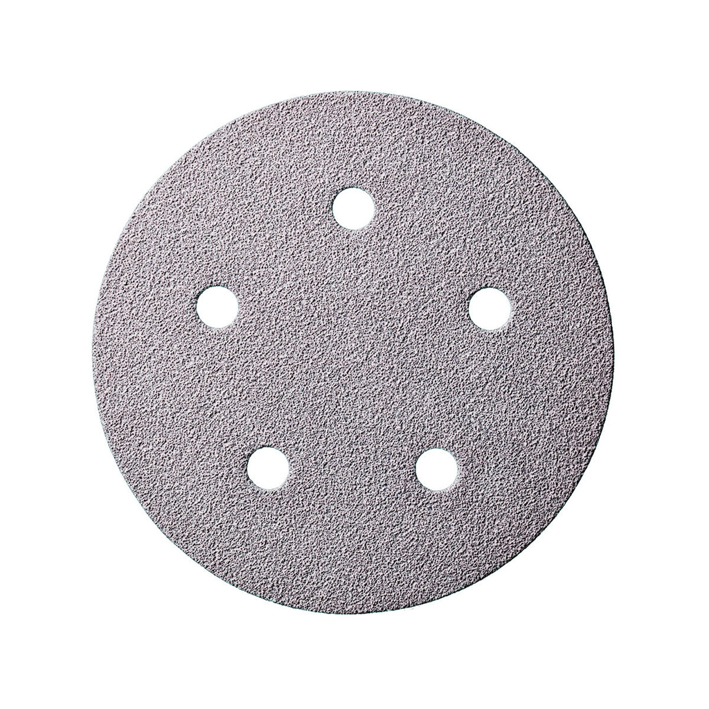 Q Silver 5" 5 Hole Grip Vacuum Disc-120 Grit