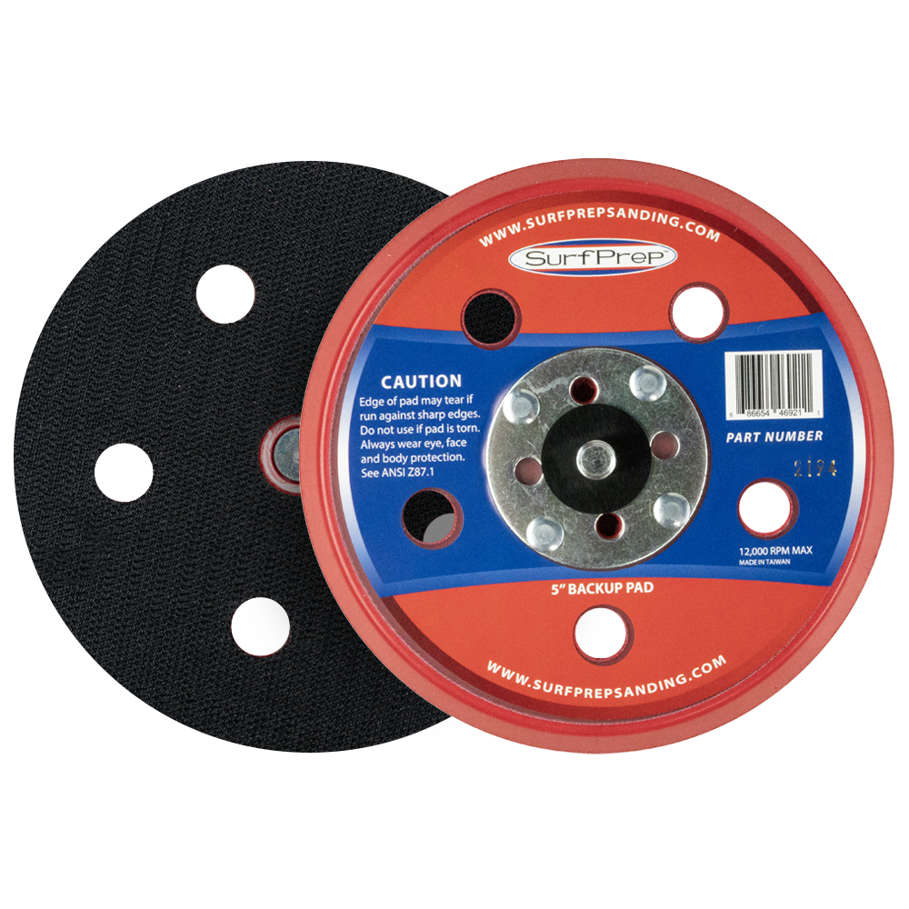 SurfPrep 5 Backup Pad Hook & Loop J-Hook