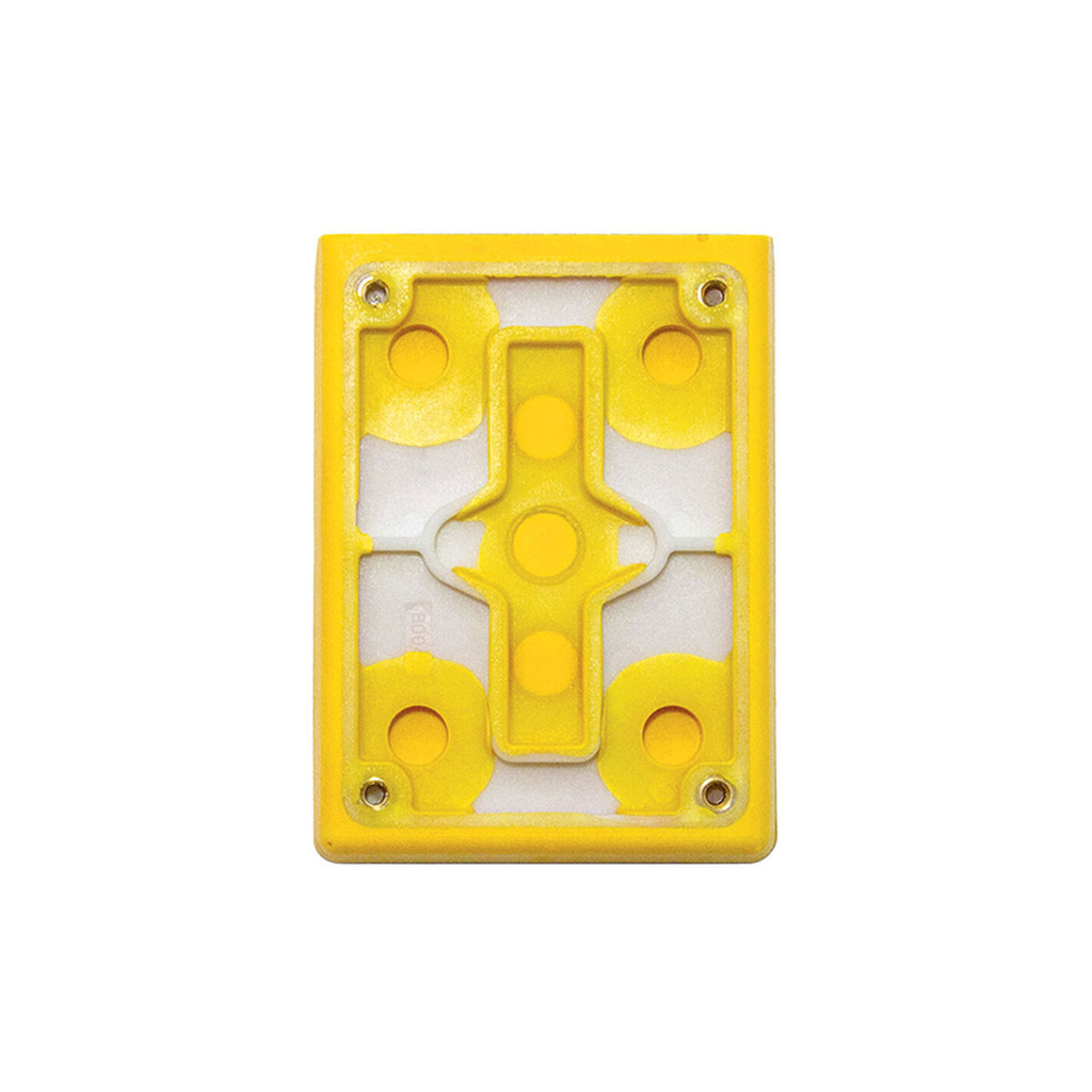 3"x4" Grip Faced Multi-Hole Vacuum Backup Pad(2-3/4"x3-3/4")
