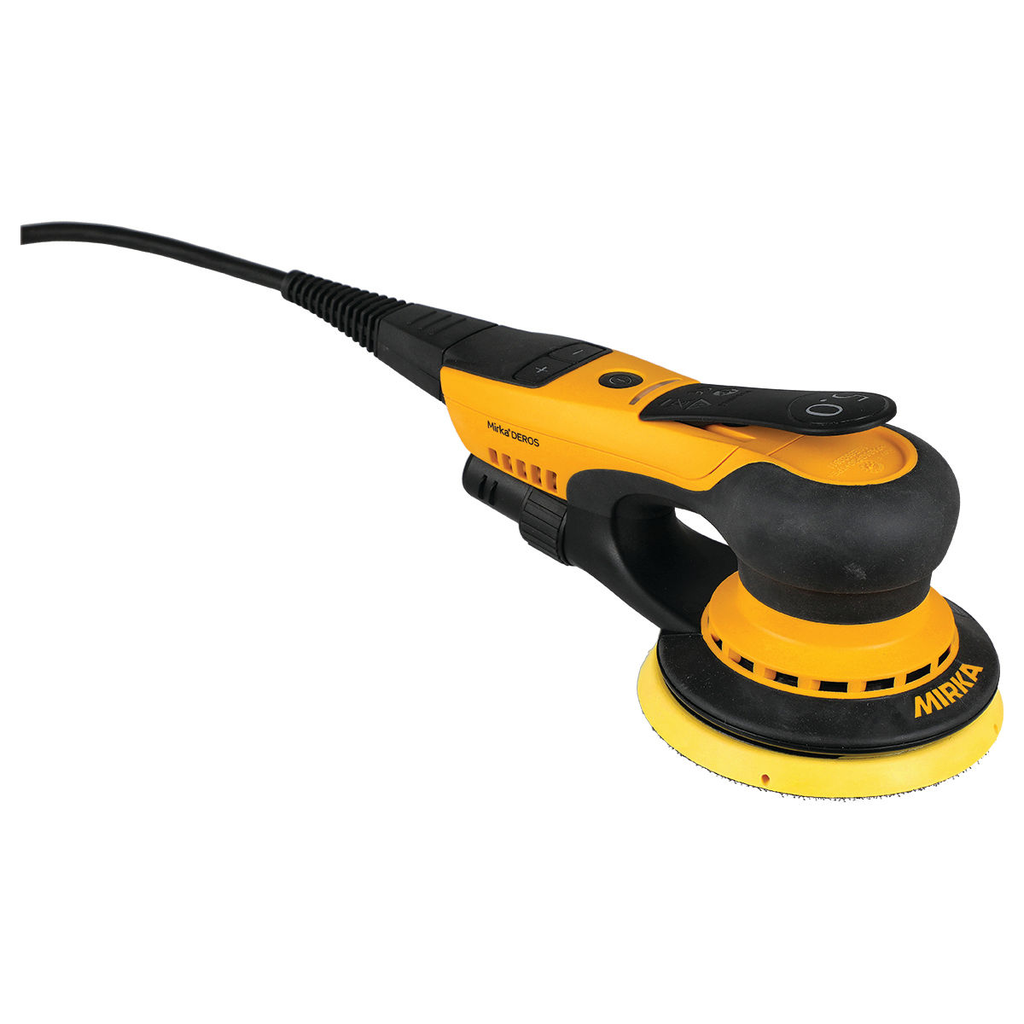 5" Deros 550CV, 5mm orbit, vacuum-ready finishing sander w/case